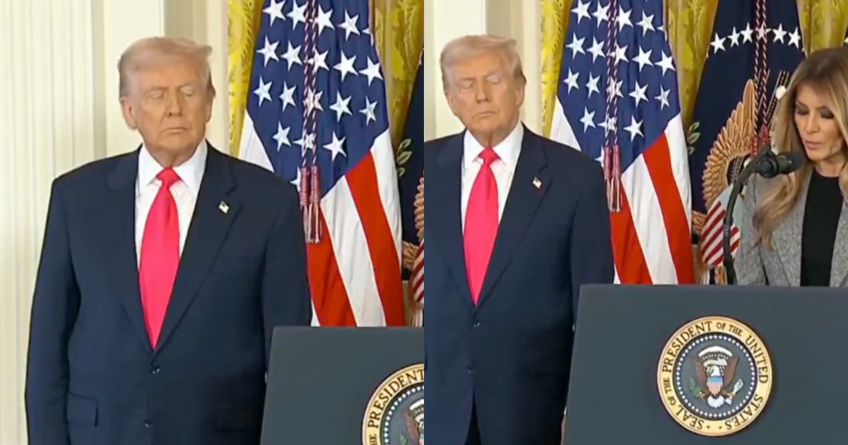 Trump trolled for dozing off during Melania's speech