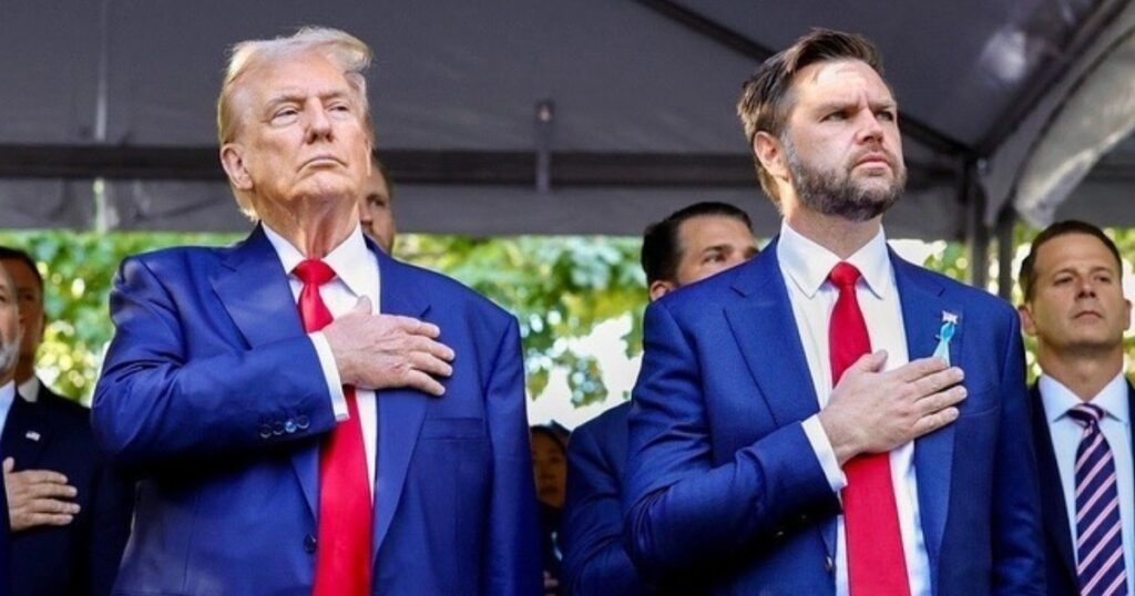 Donald Trump and JD Vance pictured together