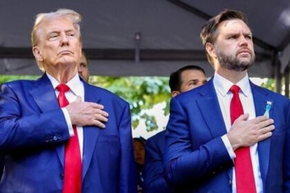 Donald Trump and JD Vance pictured together