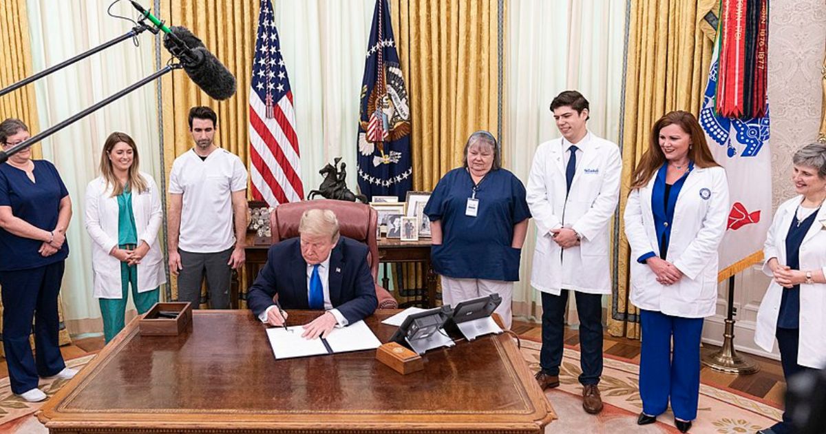 Trump welcoming Nurses to White House