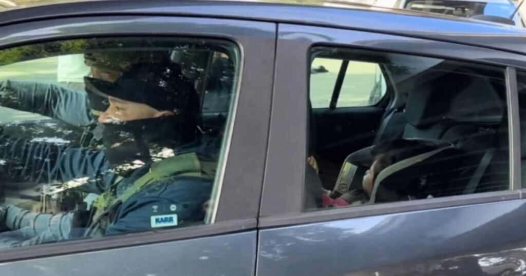 ICE agents detained a man in a Los Angeles parking lot as his toddler sat in the car