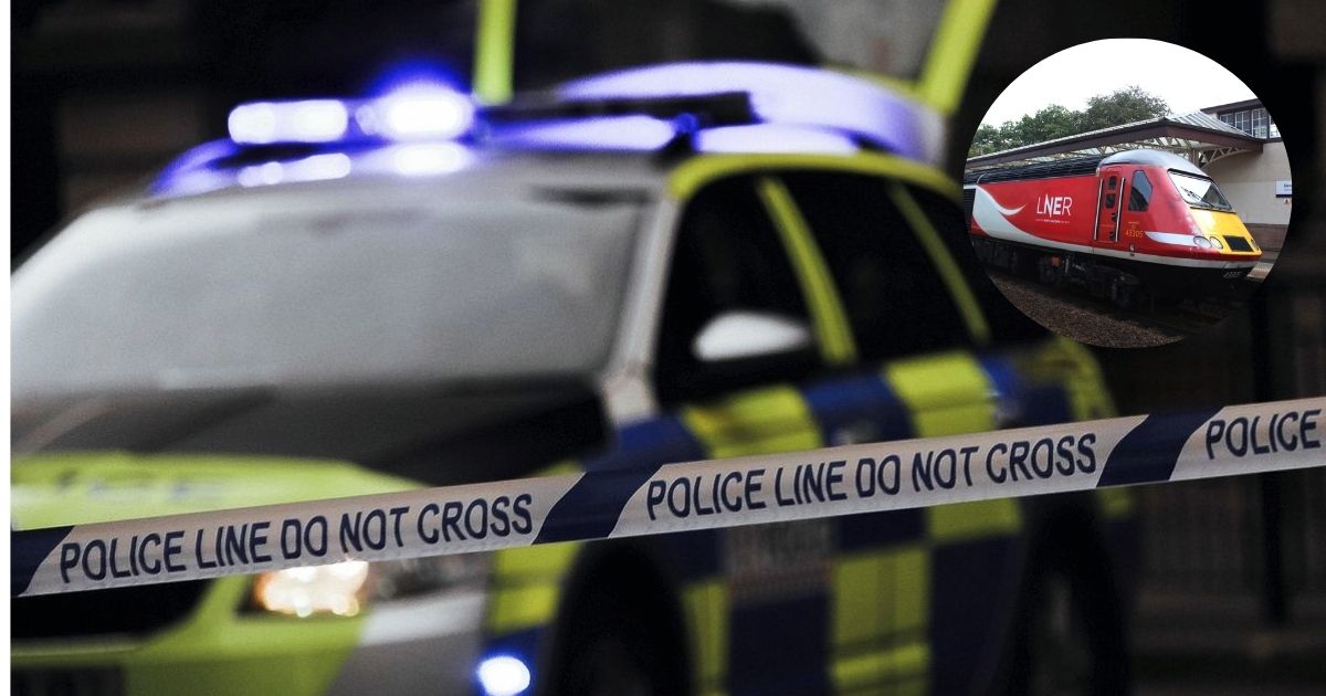 UK Rail worker praised for his bravery after risking his life to protect passengers in a deadly stabbing incident. (Main Image: @canadianaffairs.news). ( Insert: by Geof Sheppard- via Wikimedia Commons).