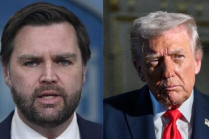 Vice President JD Vance and President Donald Trump. (left- @SavchenkoReview|X.com) and ( right- @WhiteHouse via X.com).