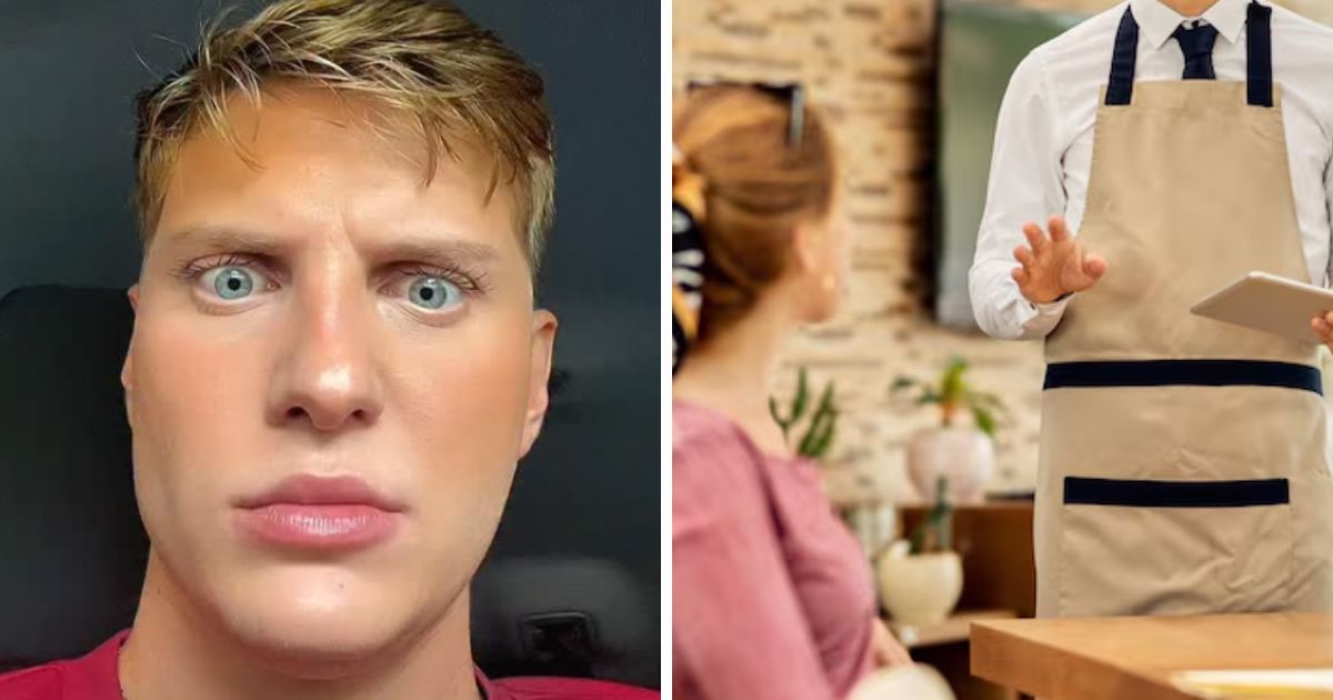 Waiter Dean Redmond recounts a brutal customer interaction that took a shocking emotional turn