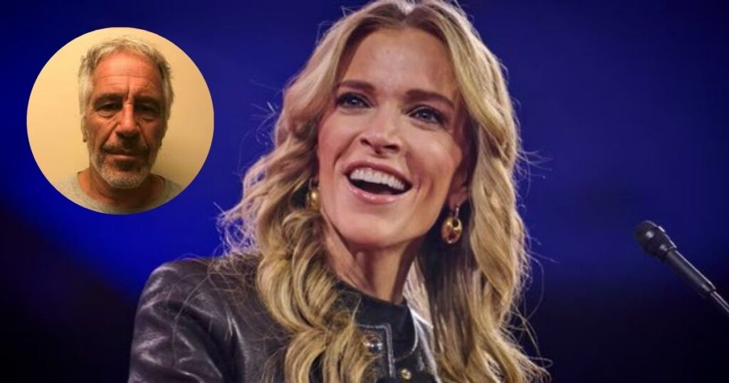 Well known actress condemns Megyn Kelly’s controversial Epstein claims in a series of posts. ( Main Image: @AmberWoods100|X.com) and (Insert- via Heute.at).