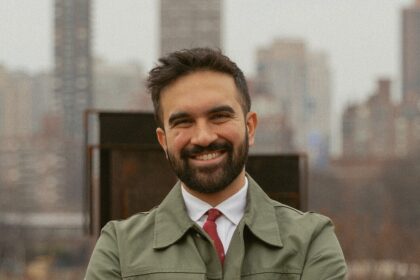 Zohran Mamdani smiling