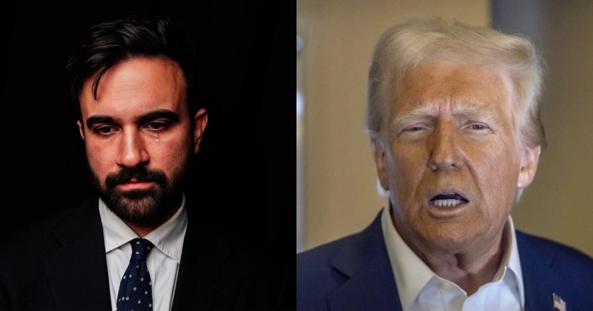 Zohran Mamdani (@JimBagaDonuts|X.com) and President Donald Trump (@JoJoFromJerz|X.com).