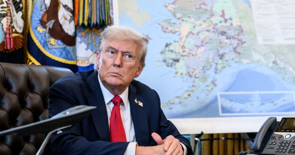 Donald Trump at the white house