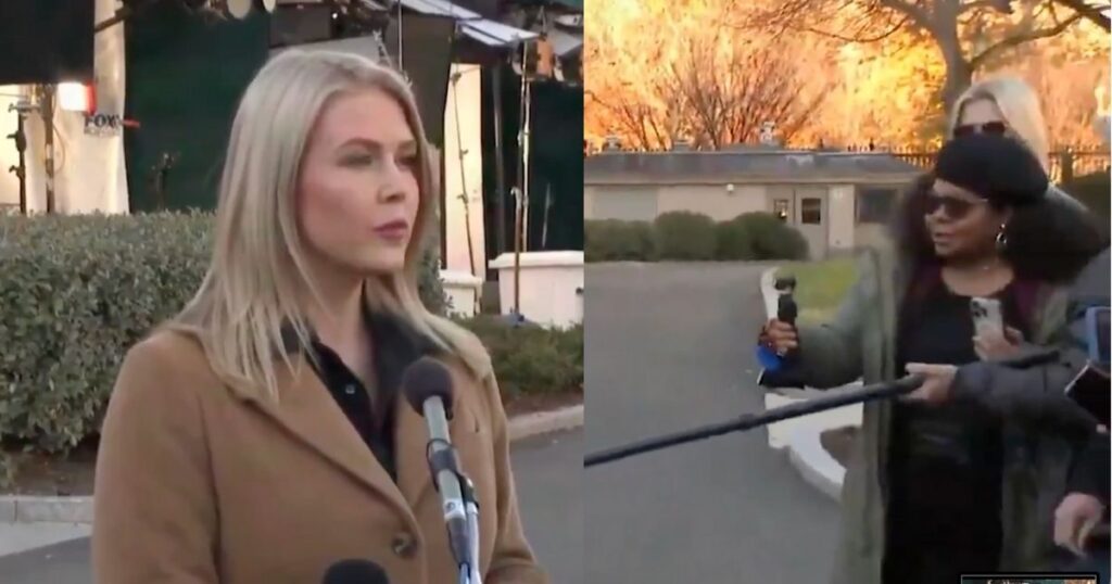 Karoline leavitt and April ryan