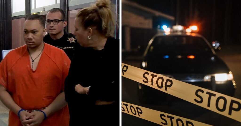 man killed his wife while the kids watched