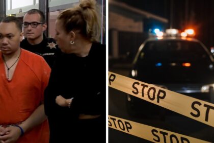 man killed his wife while the kids watched