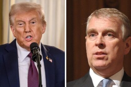 Donald Trump and Andrew Mountbatten Windsor