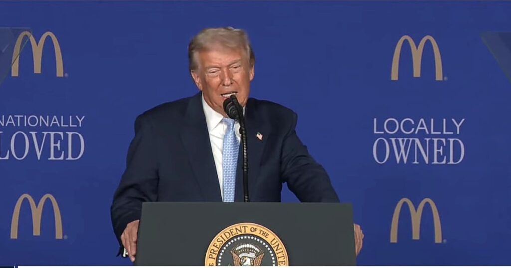 Donald trump at McDonalds impact summit