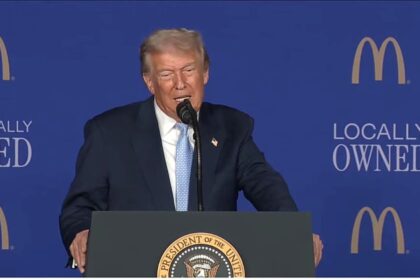 Donald trump at McDonalds impact summit