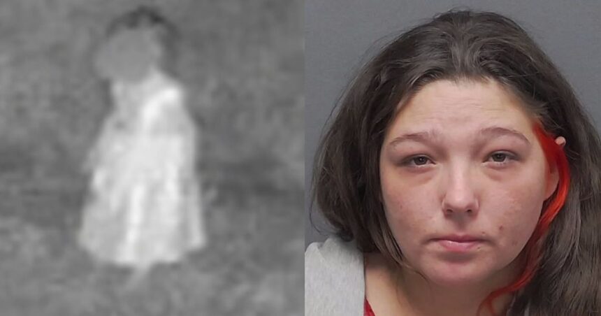 Mother of a 2-year-old arrested after she was found wandering the woods at 3 am in Texas