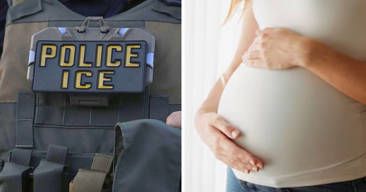 A crowd gathered around ICE agents in snowy South Minneapolis during an arrest, including that of a pregnant woman, which drew protests