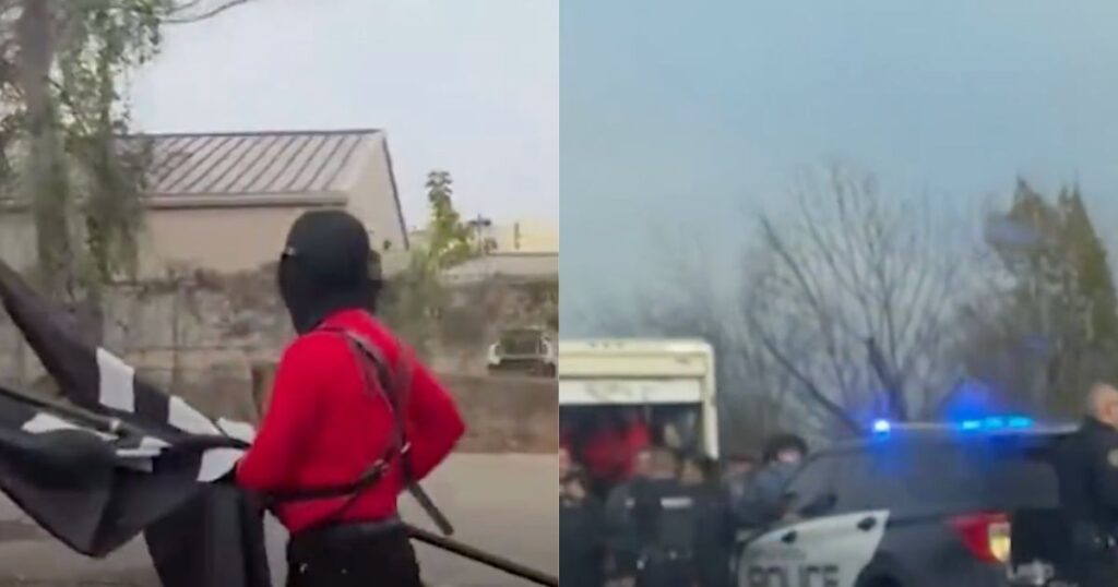 Arkansas police criticized for their response to a white supremacist march