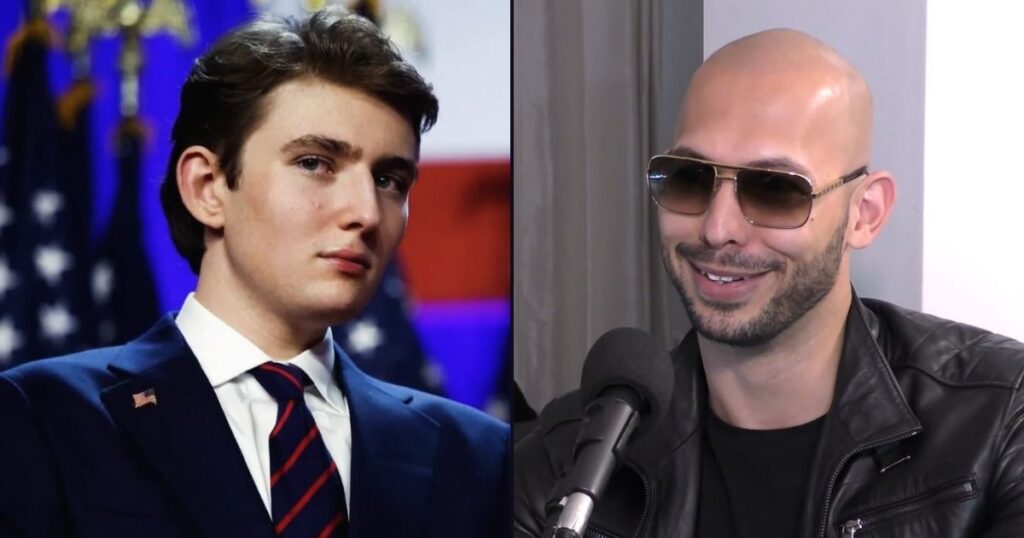 Barron Trump secretly looks up to Andrew Tate