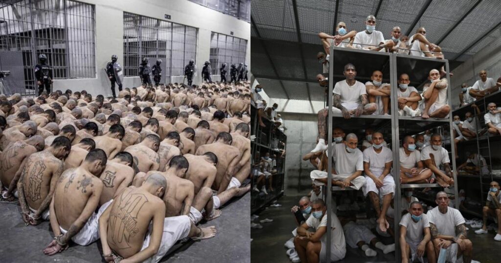 CBS team was terrified after disturbing footage From El Salvador’s CECOT prison leaked online. (Image Credits: @Temsuntbaba| X.com).