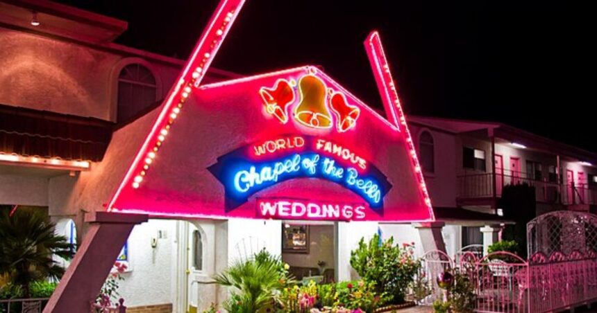 A famous chapel in Las Vegas for weddings