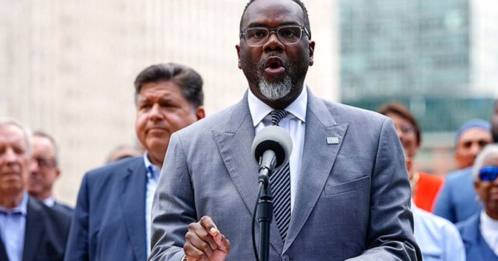 Chicago Mayor Brandon Johnson