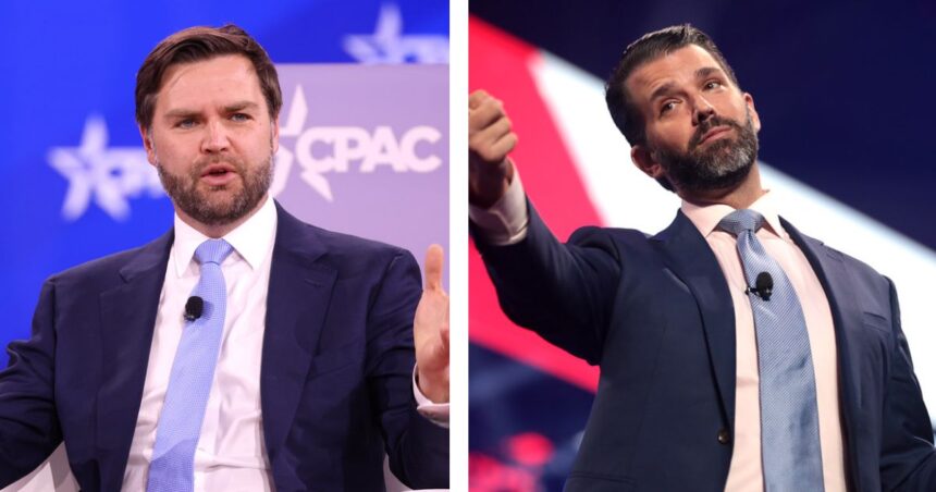 JD Vance likely to fall behind Donald Trump Jr for 2028 Republican presidential polls?
