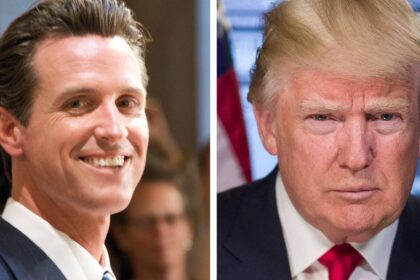 Gavin Newsom frames tongue-lashing bio for Donald Trump on White House’s Wall of Fame