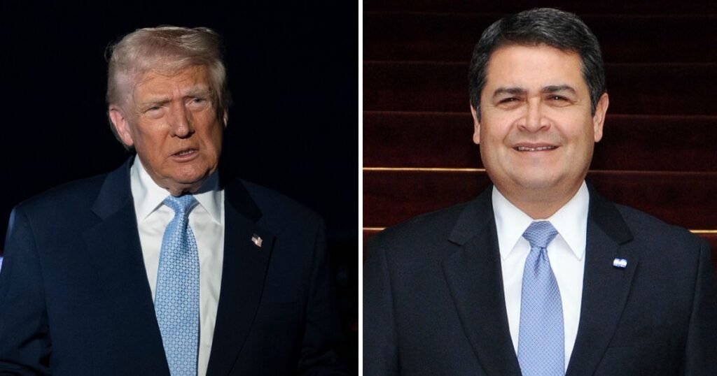 President Donald Trump Honduras ex-president Juan Orlando Hernandez