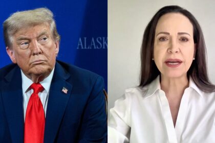 Donald Trump and Nobel Prize winner María Corina Machado