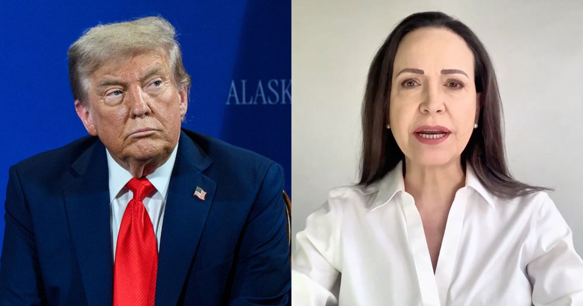 Donald Trump and Nobel Prize winner María Corina Machado