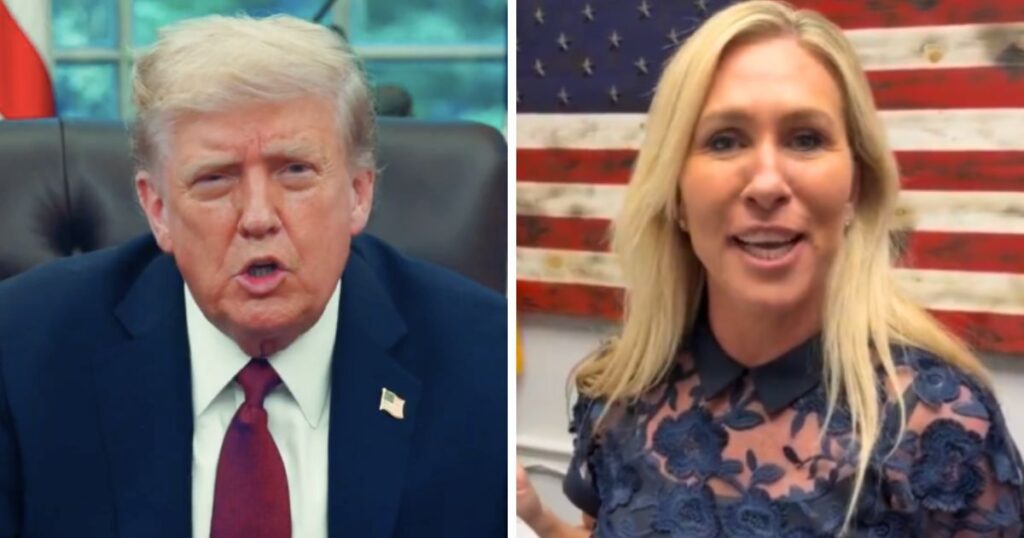 Donald Trump and Rep. Marjorie Taylor Greene have now had a public split