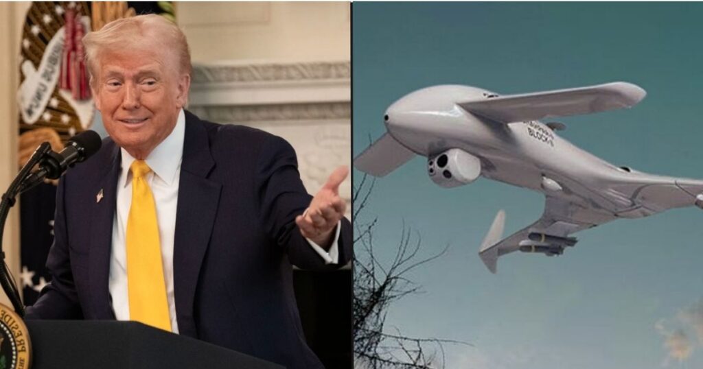 Donald Trump revealed a 'drone-free roof' in his Ballroom project.