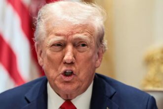 Sleepy and Tired Donald Trump at the cabinet meeting