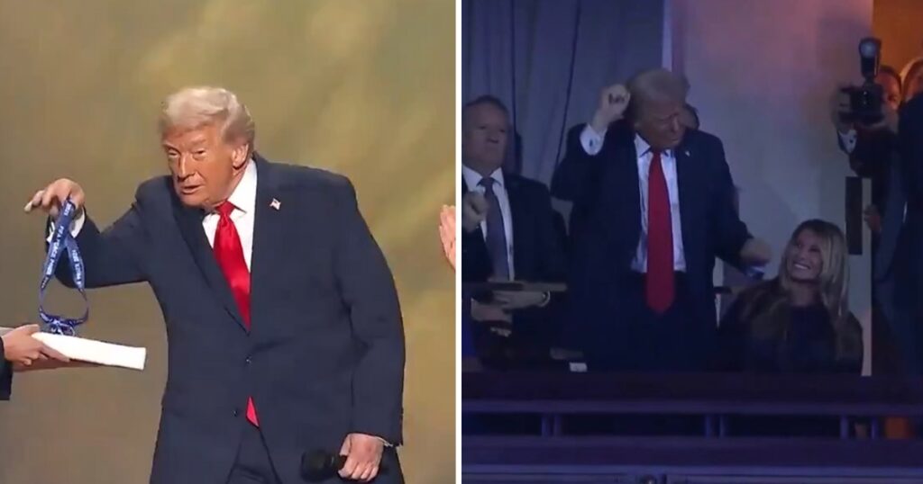 Donald Trump at the FIFA World Cup 2026 Final Draw.