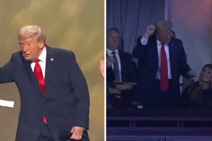 Donald Trump at the FIFA World Cup 2026 Final Draw.