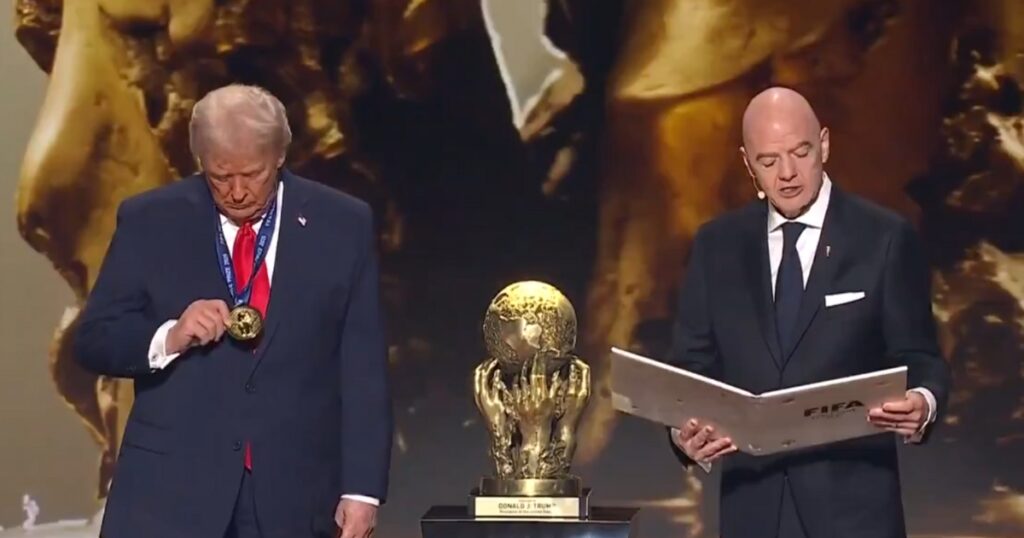 Donald Trump received the FIFA Peace Prize.