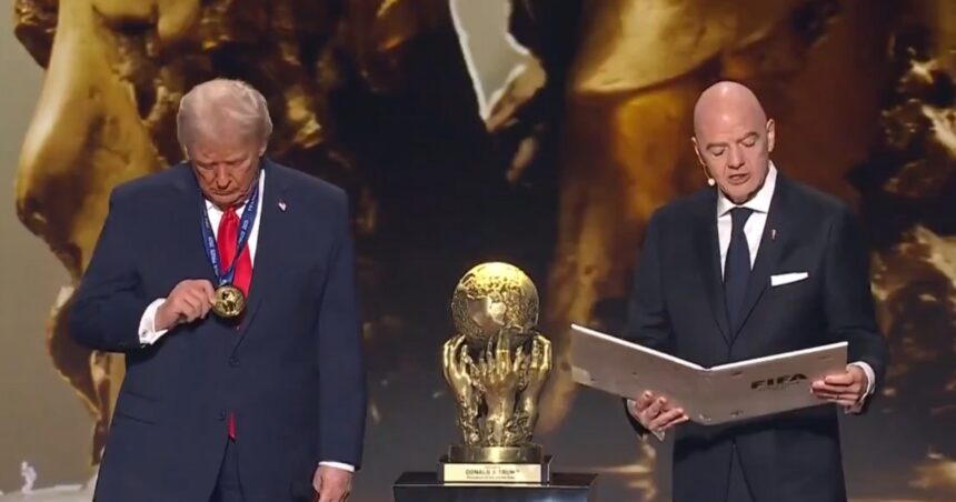 Donald Trump received the FIFA Peace Prize.