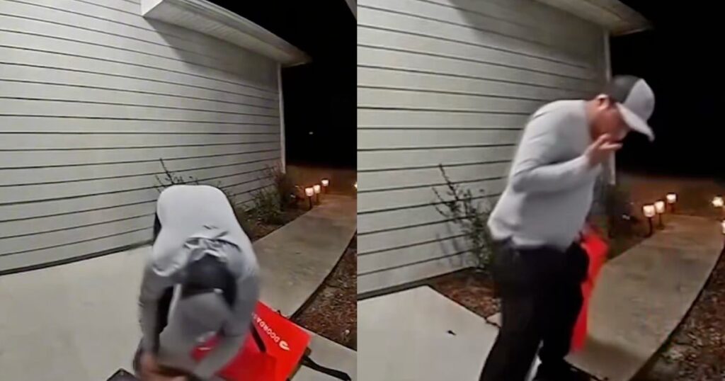 DoorDash delivery driver under fire for unhygienic food delivery