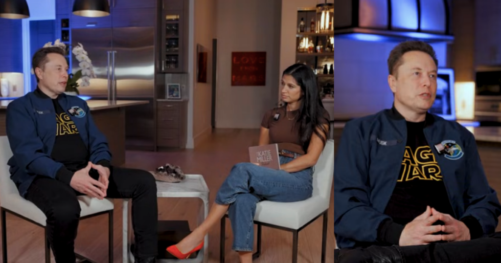 Elon Musk opens up like never before in an authentic interview on "The Katie Miller Podcast" (Image Credit : @Katie Miller Pod/YouTube).