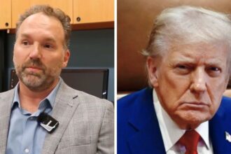 Eric Gisler celebrates after flipping Georgia’s 121st House District, which was once a pro Donald Trump seat