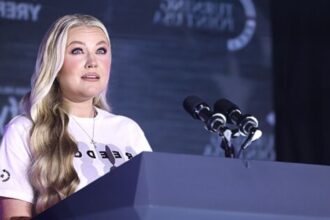 Erika Kirk snaps amid interview addressing conspiracy theories