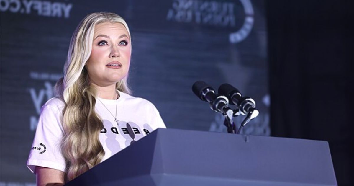 Erika Kirk snaps amid interview addressing conspiracy theories