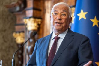 European Council President António Costa speaking