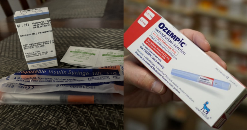 Experts sound caution over terrifying latest side effect linked to GLP-1 weight-loss drugs. (Image Credit: @sinnister13|X.com) and ( right- @seanpk|X.com).