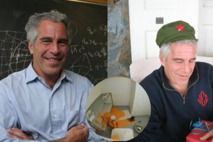 Fake footage linked to Jeffrey Epstein's jail cell emerges in the newly files dump, Netizens curious. (left- @NoLimitGains|X.com) and ( right- @PanAmPost_es|X.com).