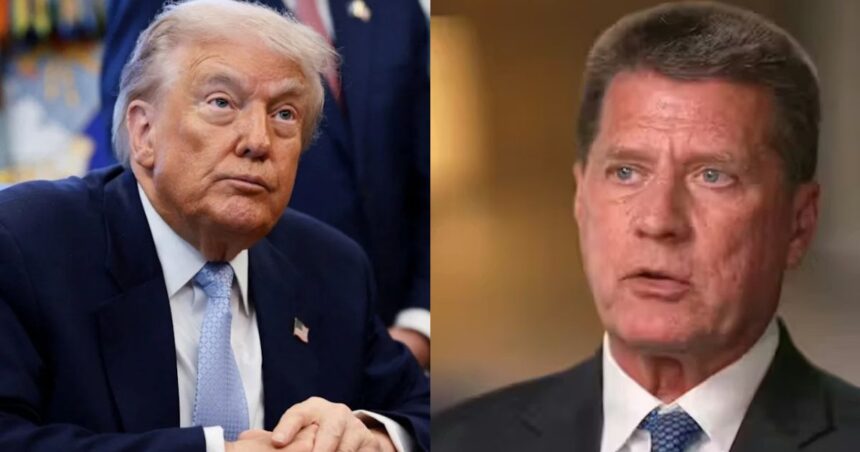 Fred Trump III says President Trump’s casual slur toward Tim Walz governor was deeply hurtful. (left- @pr0ud_americans|X.com) and (right- Heute.at).