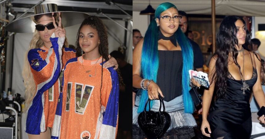 From Blue Ivy Carter to North West A sneak peak into the lives of young celebrity kids growing up in extreme luxury. (left- @beyzhive|X.com) and (right- @peace_igho|X.com)