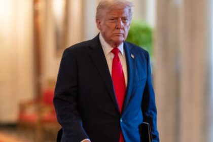 Donald Trump pictured at the White House.