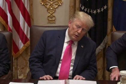 Gavin Newsom posted this picture of Donald Trump.