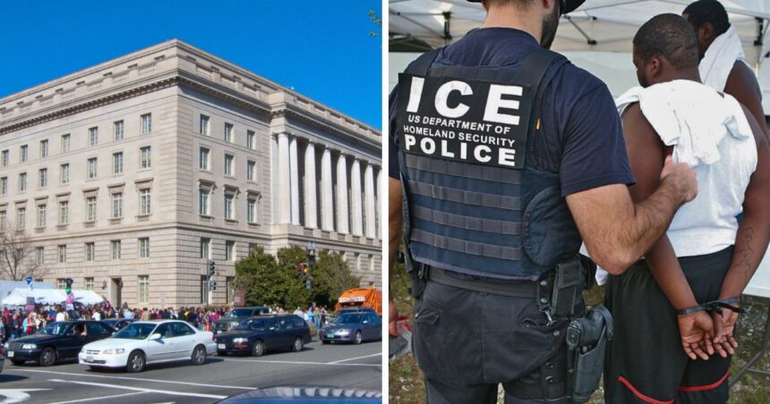 IRS headquarters in Washington, DC, is having a controversial time over sharing taxpayer data with ICE